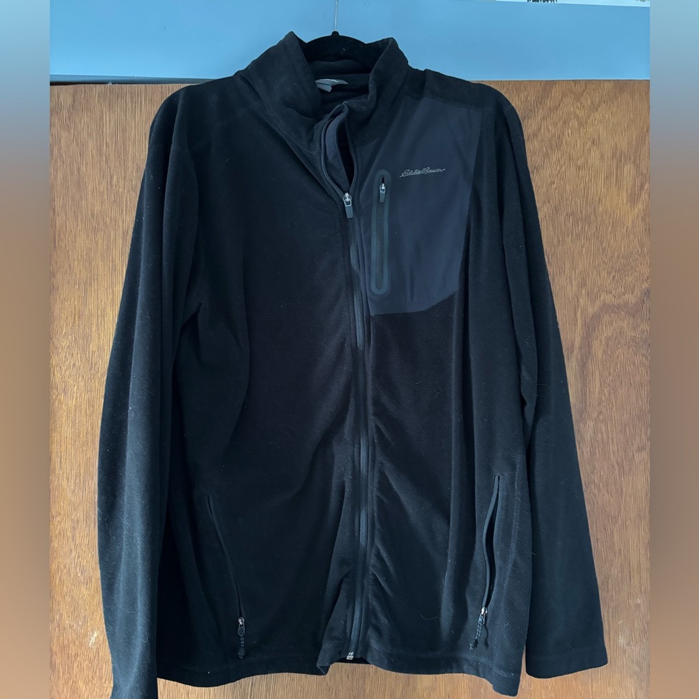 Eddie Bauer Lightweight Black Fleece Size TL